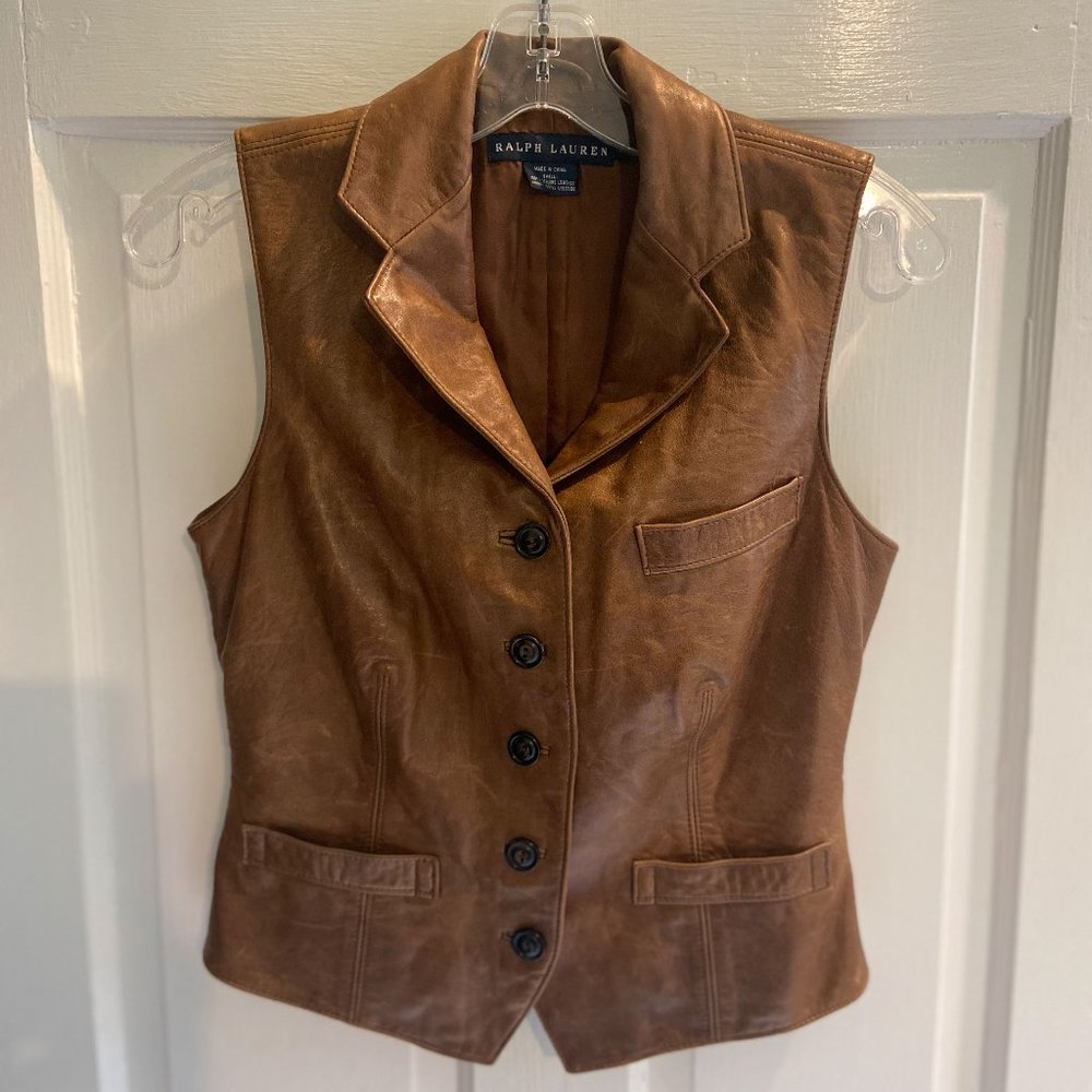 Ralph Lauren Leather Vest